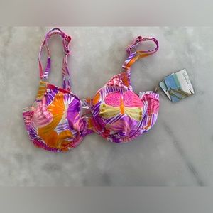 New SUNSEEKER Swimwear Women Full Coverage Cup Padded Pad Underwire Bikini top